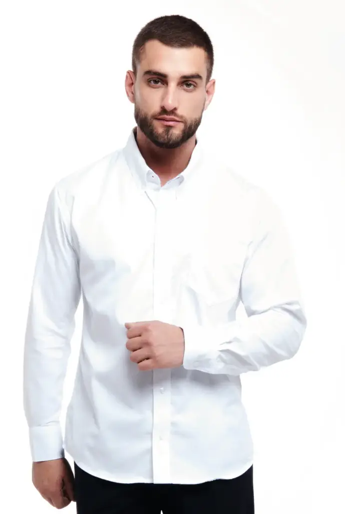 6000CL PLAYERYTEES Camisa de Gabardina Manga Larga para Caballero