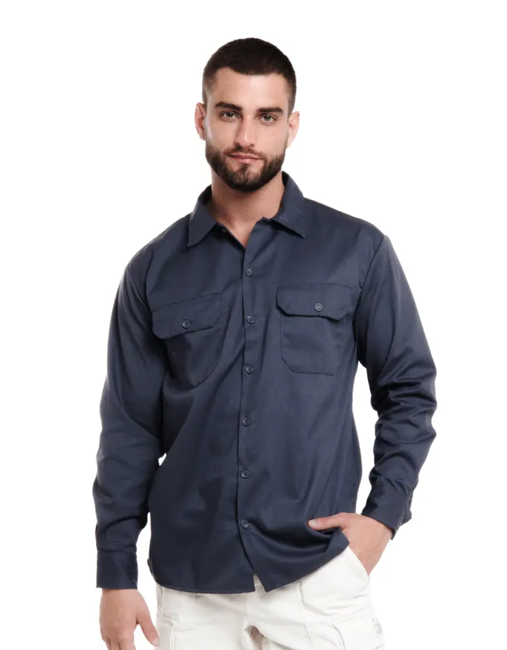 6500CL PLAYERYTEES Camisa de Trabajo Manga Larga para Caballero