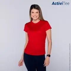 D1302 Playera Cuello Redondo Manga Corta con Silueta para Dama