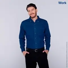 C0601 Camisa De Mezclilla Manga Larga para Caballero